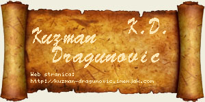 Kuzman Dragunović vizit kartica